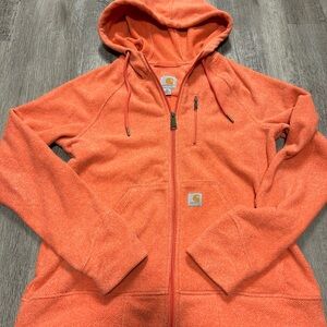 Carhartt Vibrant Orange Fleece Jacket